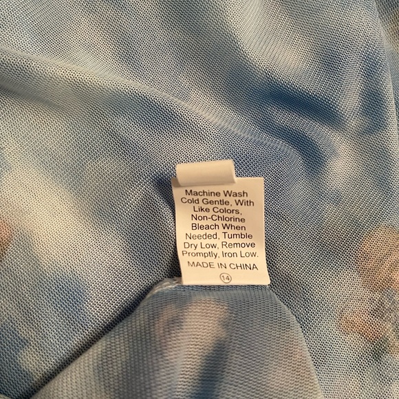 Angel Print Sheer Top - Picture 5 of 5